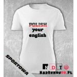 Koszulka z nadrukiem - Polish your english