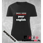 Koszulka z nadrukiem - Polish your english