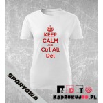 Koszulka z nadrukiem - Keep calm and ctrl alt del