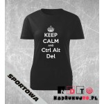 Koszulka z nadrukiem - Keep calm and ctrl alt del