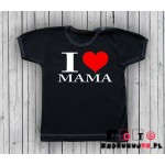 Koszulka niemowlęca z nadrukiem - I love mama