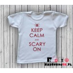 Koszulka niemowlęca z nadrukiem - keep calm and scary on