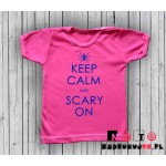 Koszulka niemowlęca z nadrukiem - keep calm and scary on