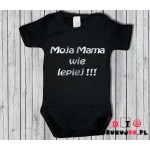 Body dziecięce z nadrukiem - moja mama wie lepiej