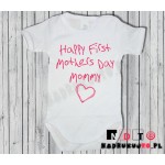 Body dziecięce z nadrukiem - Happy First Mothers Day Mommy