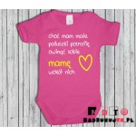 Body dziecięce z nadrukiem - choć mam małe paluszki - wersja mama