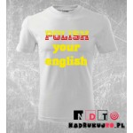 Koszulka z nadrukiem - Polish your english