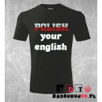 Koszulka z nadrukiem - Polish your english