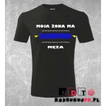 Koszulka z nadrukiem - Moja żona ma zajebistego męża