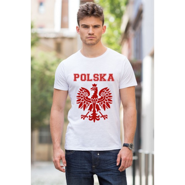 Koszulka Polska - napis i godło